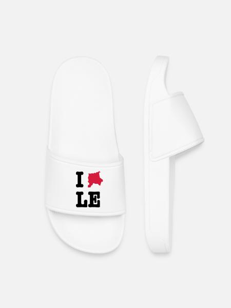 I Love Leipzig (I heart LE) - City Outlines - Kids’ Pool Sliders - white