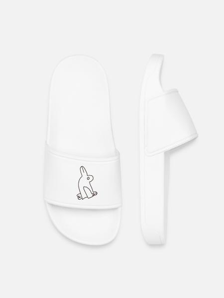 Lapin de canard - Claquettes enfant - blanc