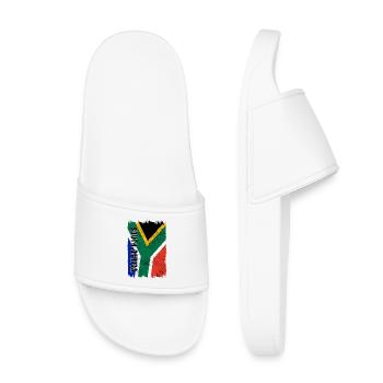 drapeau afrique du sud - Claquettes enfant - blanc - Devant