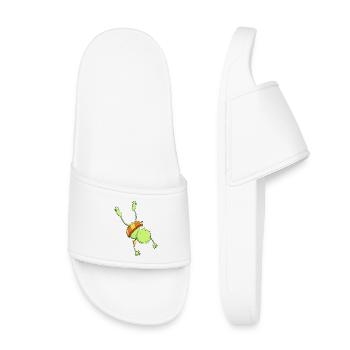 Bathing frog with water wings I Summer - Kids’ Pool Sliders - white - Front