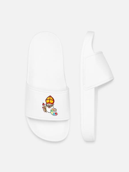 Sinterklaas-Farbe - Kinder Badelatschen - Weiß