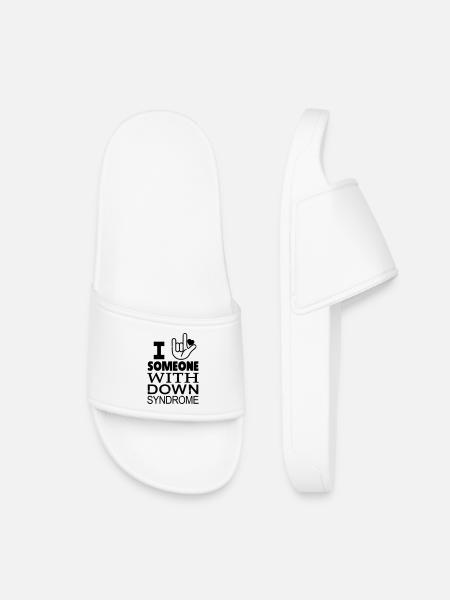 Down syndrome lovers - Kids’ Pool Sliders - white