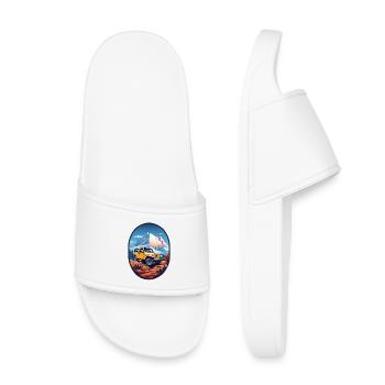 Véhicule tout-terrain 4x4 - Claquettes enfant - blanc - Devant