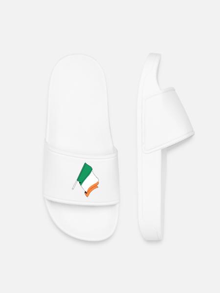 Flagge von Irland - Kinder Badelatschen - Weiß