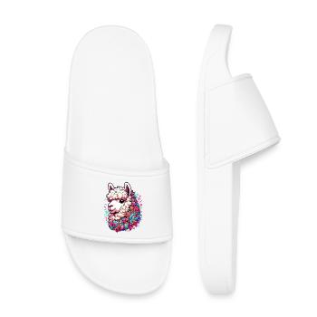 Alpaga - Claquettes enfant - blanc - Devant