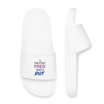 LGBT Pride Month - The First Pride Was a Riot - Kids’ Pool Sliders - white - Front