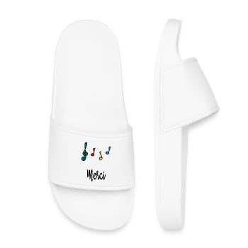MERCI. MAÎTRESSE. MAÎTRE. MERCI MAÎTRESSE - Claquettes enfant - blanc - Devant