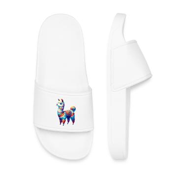 Alpaga - Claquettes enfant - blanc - Devant