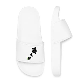 Turtle - Kids’ Pool Sliders - white - Front