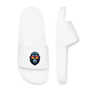 Gorilla - Kids’ Pool Sliders - white - Front