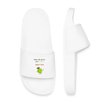 Quand la vie vous donne des citrons, rejetez-les - Claquettes enfant - blanc - Devant