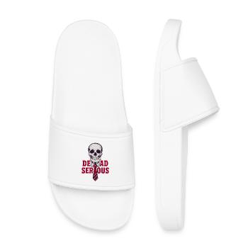 Dead Serious - Kids’ Pool Sliders - white - Front