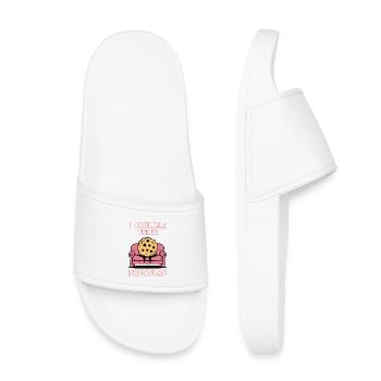 Je m’effondre sous la pression - Claquettes enfant - blanc - Devant