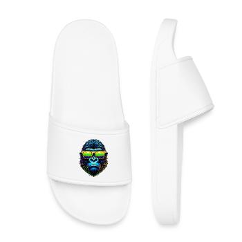 Gorilla - Kids’ Pool Sliders - white - Front
