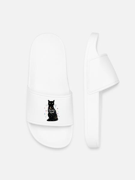 Cat Noir "Good Night": Magisches und sternenklares Design - Kinder Badelatschen - Weiß