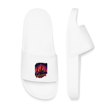 Varsovie Warszawa Capitale Pologne Cadeau - Claquettes enfant - blanc - Devant