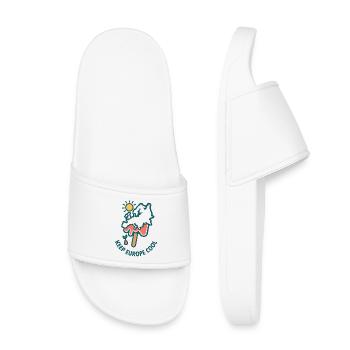Gardez l’Europe au frais - Claquettes enfant - blanc - Devant