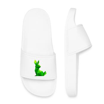 Lapin lowpoly  - Claquettes enfant - blanc - Devant