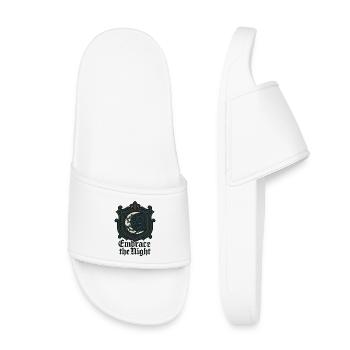 Embrace the Night – Thorn Moon - Kids’ Pool Sliders - white - Front