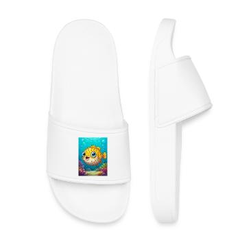 Poisson-globe – poisson venimeux dans les récifs coralliens tropicaux - Claquettes enfant - blanc - Devant