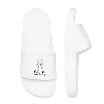 Besties since birth! - Kids’ Pool Sliders - white - Front
