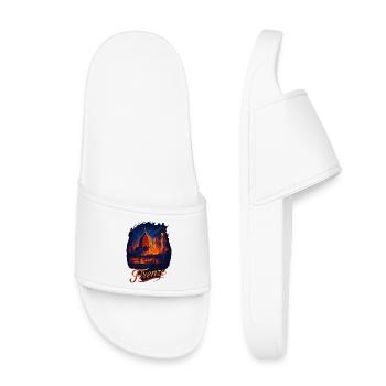 Florence Florence Ville Italie Silhouette Cadeau - Claquettes enfant - blanc - Devant