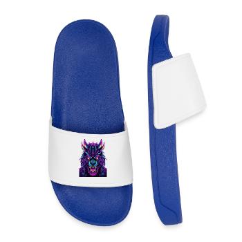 Neon Wolfsgeist - Claquettes enfant - bleu roi - Devant