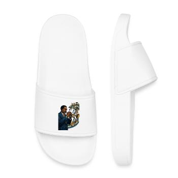 Trompettiste Jazz Bebop Groove Affiche Cadeau - Claquettes enfant - blanc - Devant