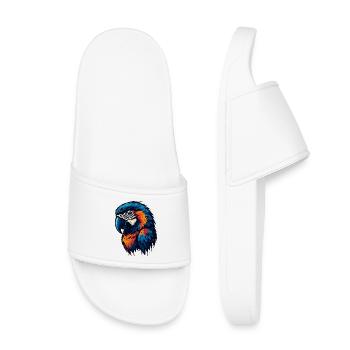 Magnifique tête de perroquet - Claquettes enfant - blanc - Devant