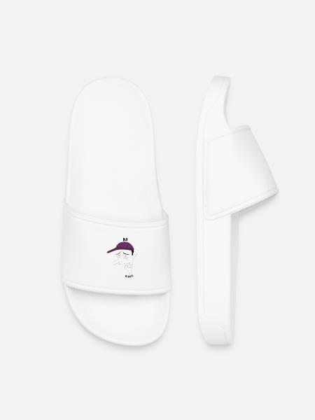 No big deal man - ironic - Kids’ Pool Sliders - white