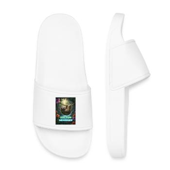 Time to hang out sloth neon - Kids’ Pool Sliders - white - Front