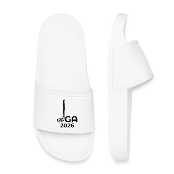 JGA 2026 GOLFSPIEL HOCHZEIT - Kinder Badelatschen - Weiß - Vorne