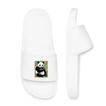 Panda - Kinder Badelatschen - Weiß - Vorne