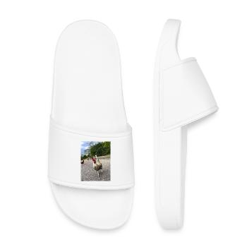 Es-tu une poule ? - Claquettes enfant - blanc - Devant