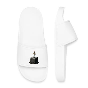Sword in Rock Excalibur - Kids’ Pool Sliders - white - Front
