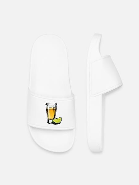 Tequila Glas - Kinder Badelatschen - Weiß