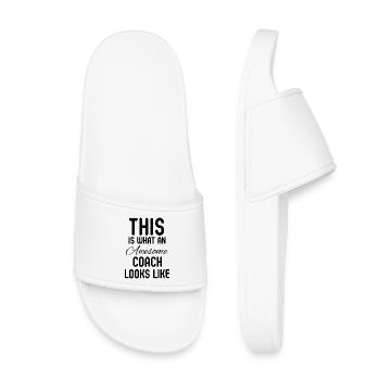 Coach Sports Appreciation Geschenk - Kinder Badelatschen - Weiß - Vorne