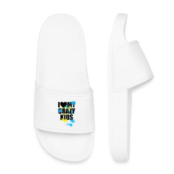 Crazy kids - Kids’ Pool Sliders - white - Front