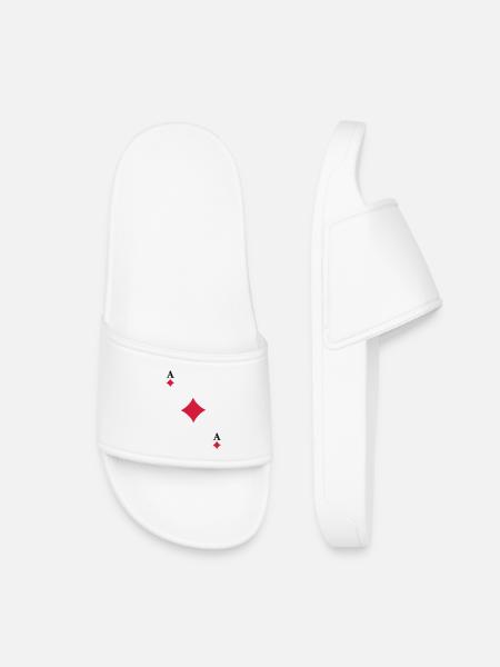 Ace of Diamonds - Kids’ Pool Sliders - white