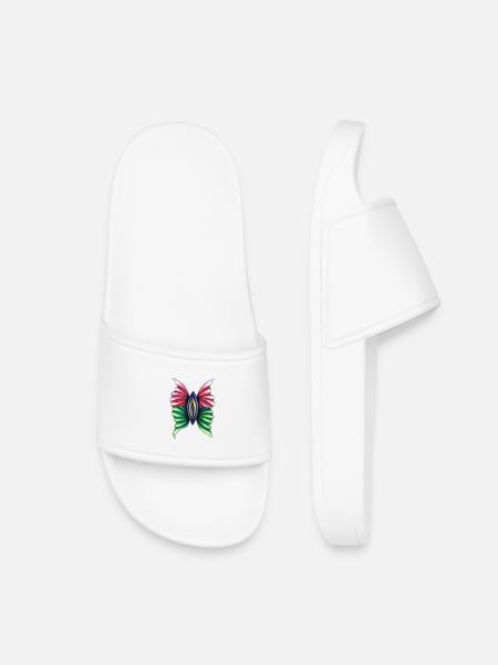 Butterfly Vulva - Kinder Badelatschen - Weiß