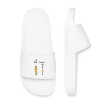 My fish, daddy’s fish - Claquettes enfant - blanc - Devant