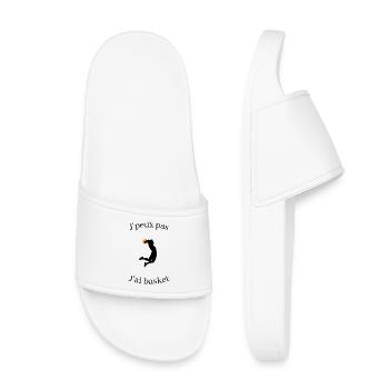 Je peux pas jai basket - Claquettes enfant - blanc - Devant