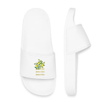 lemon love - Kinder Badelatschen - Weiß - Vorne