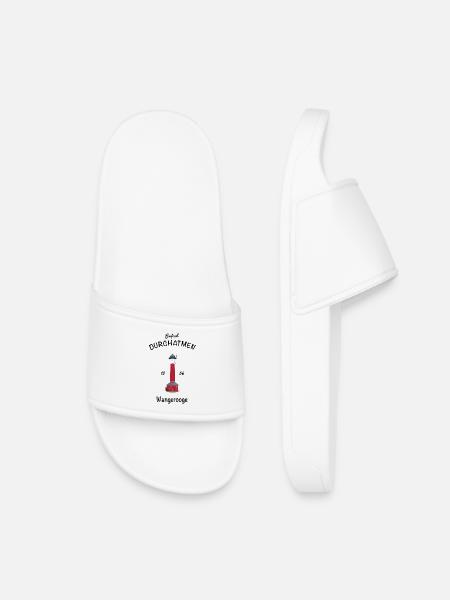 Wangerooge, Just take a deep breath, old lighthouse - Kids’ Pool Sliders - white