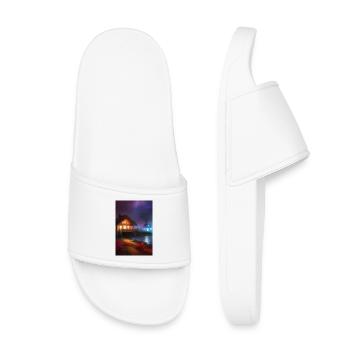 Charmante cabane au bord du lac - Claquettes enfant - blanc - Devant
