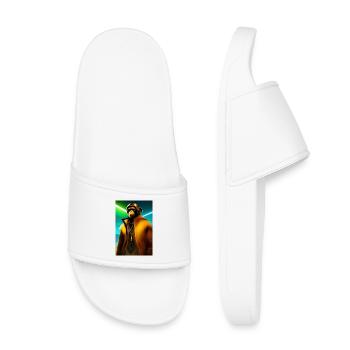 Singe cool - Claquettes enfant - blanc - Devant