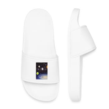 Espace et planètes - Claquettes enfant - blanc - Devant