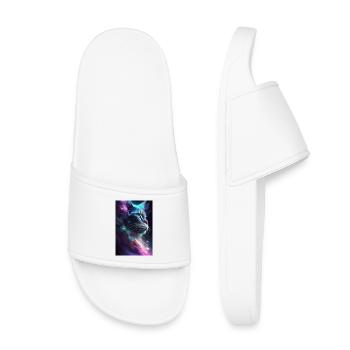 Chat dans l’espace - Claquettes enfant - blanc - Devant