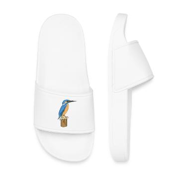 Martin-pêcheur - Claquettes enfant - blanc - Devant