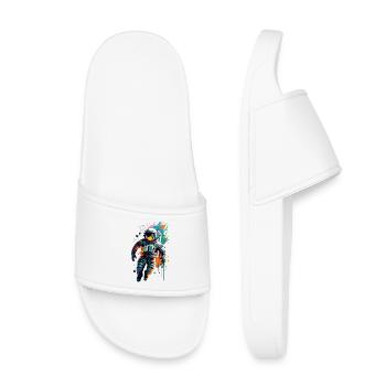 Astronaute dans l’espace spatial - Astronaut Space - Claquettes enfant - blanc - Devant